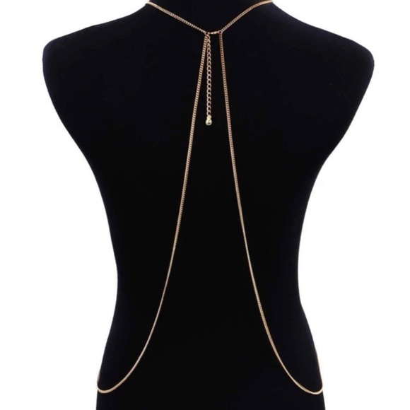 ⭐️ NEW - Rhinestone & Gold Body Chain - Picture 5 of 8